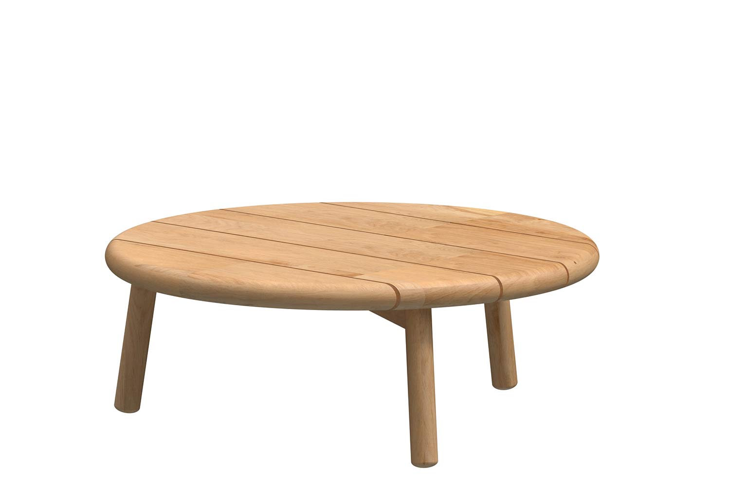 4 Season Outdoor Ceylon coffee table Natural Teak round 75 cm. Teak legs (H28)