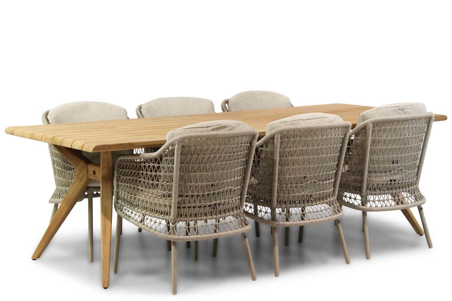 4 Seasons Outdoor Puccini/Bel Air 240 cm dining tuinset 7-delig