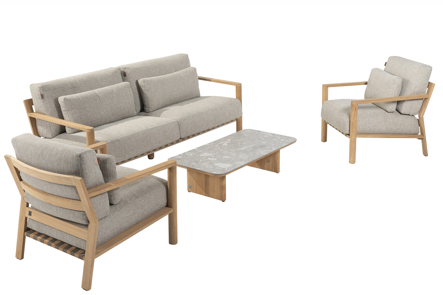 4 Seasons Outdoor Lucas stoel-bank loungeset 4-delig