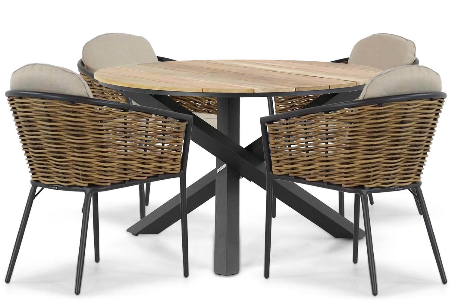 Lifestyle Nice-Fabriano 120 cm dining tuinset 5-delig
