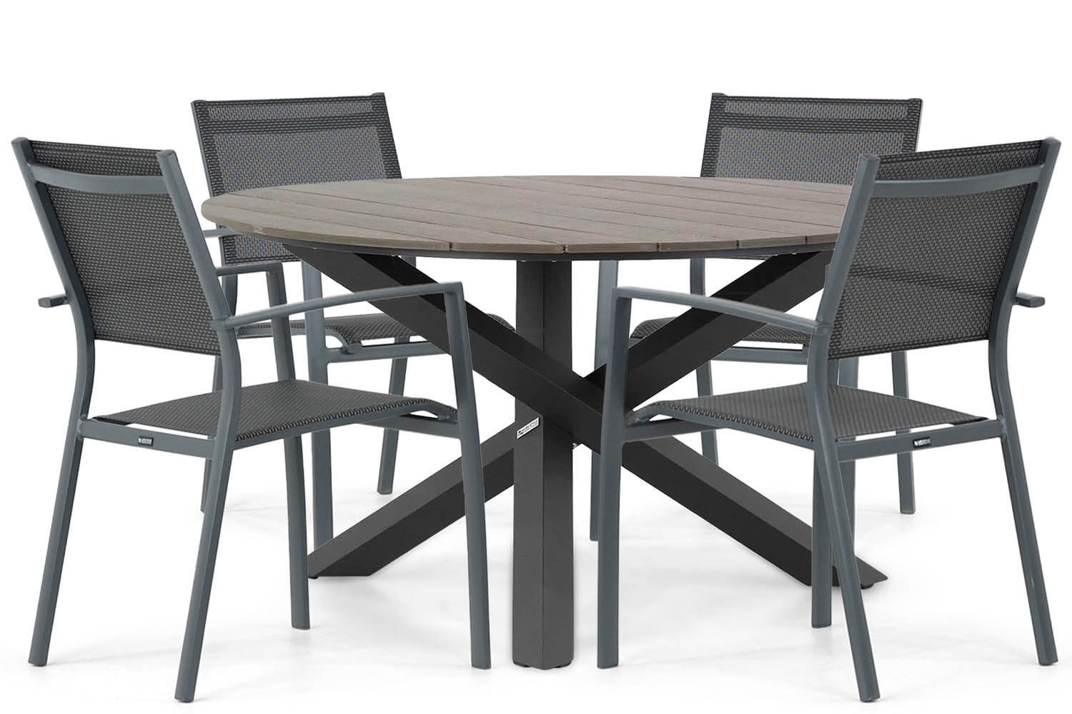 Lifestyle Garden Furniture Lifestyle Sella/Ancona 125 cm dining tuinset 5-delig