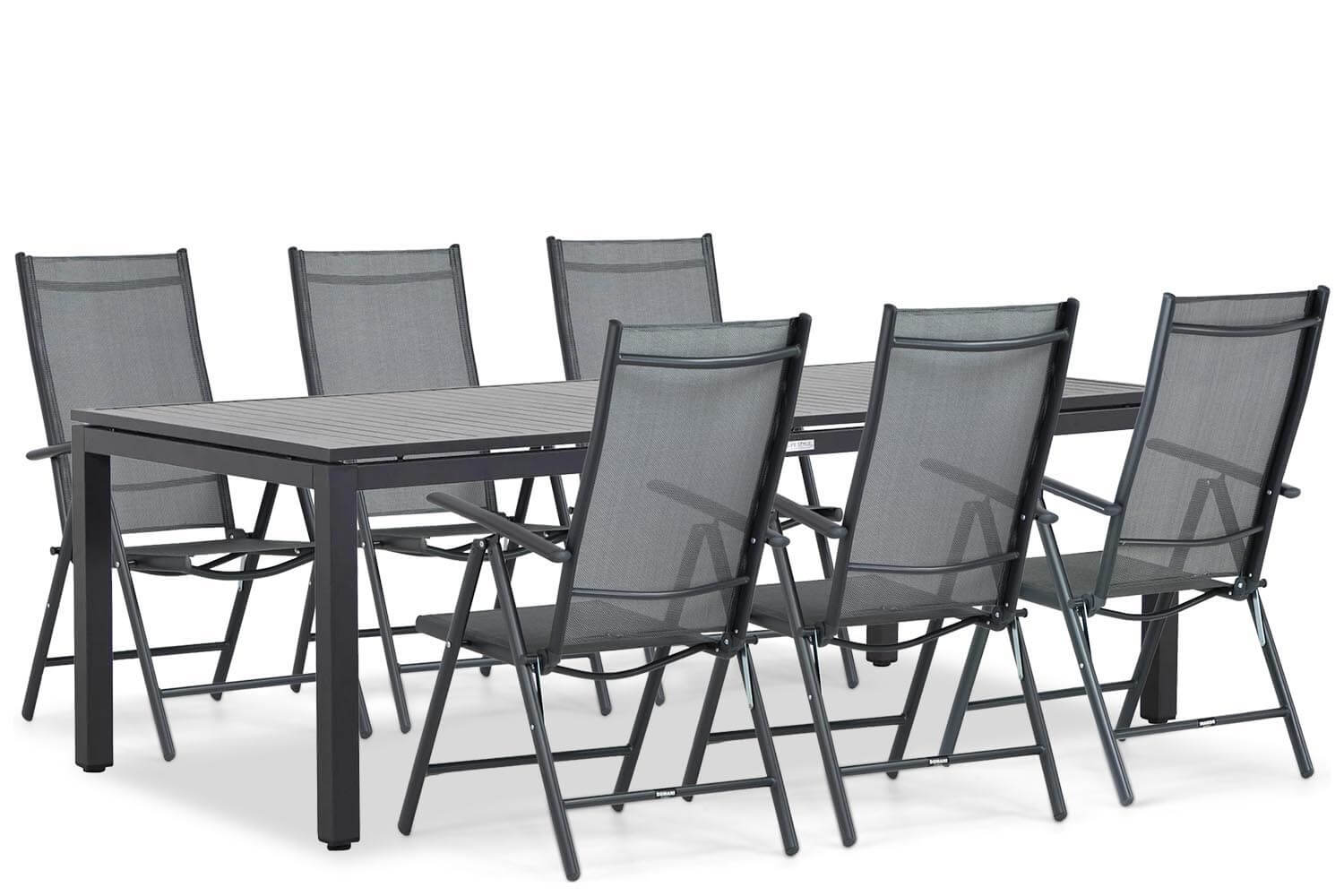 Domani Furniture Domani Carino/Concept 220 cm dining tuinset 7-delig