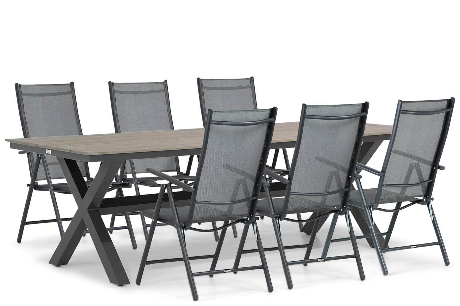 Domani Furniture Domani Carino/Forest 240 cm dining tuinset 7-delig