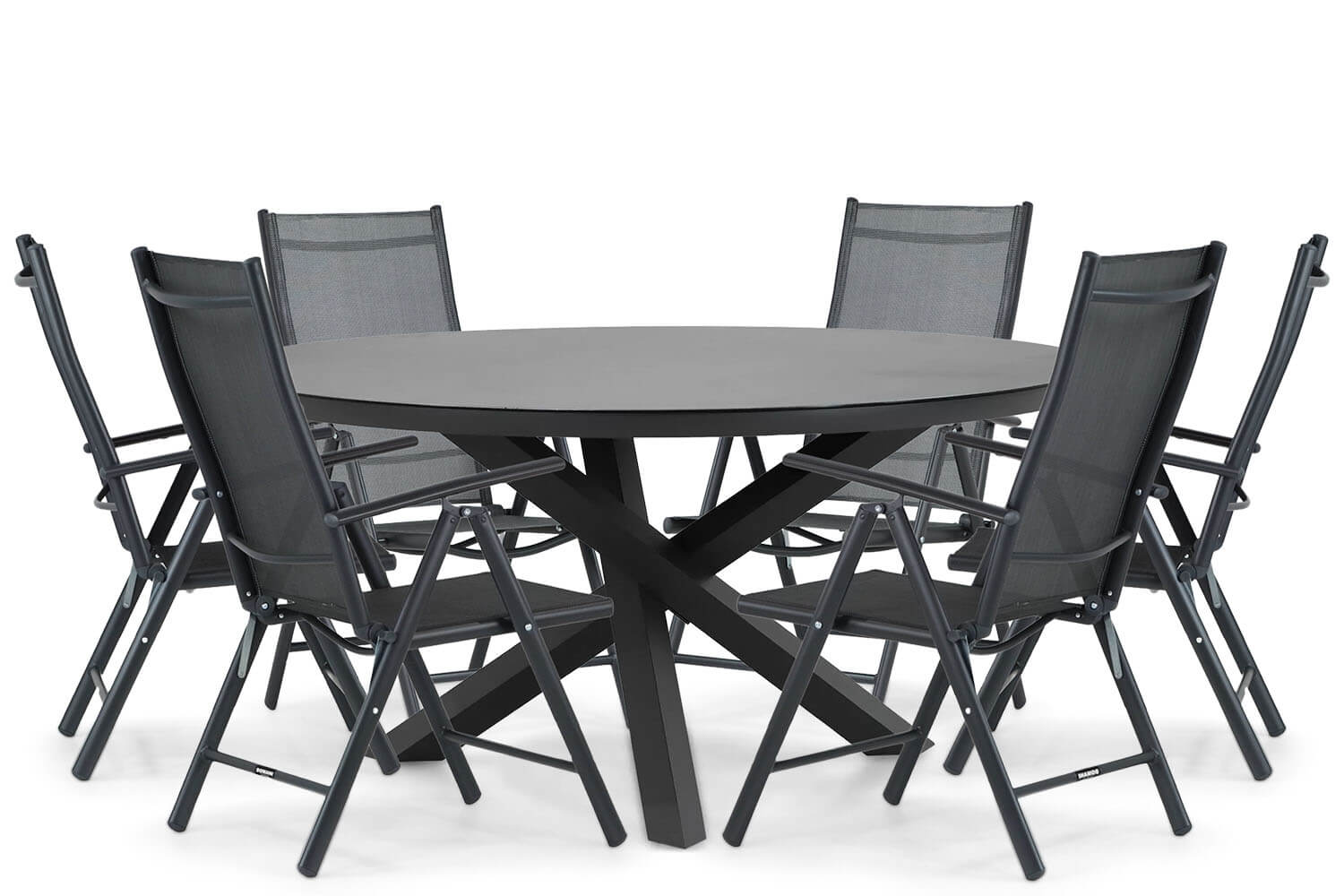Domani Carino/Livorno 150 cm dining tuinset 7-delig