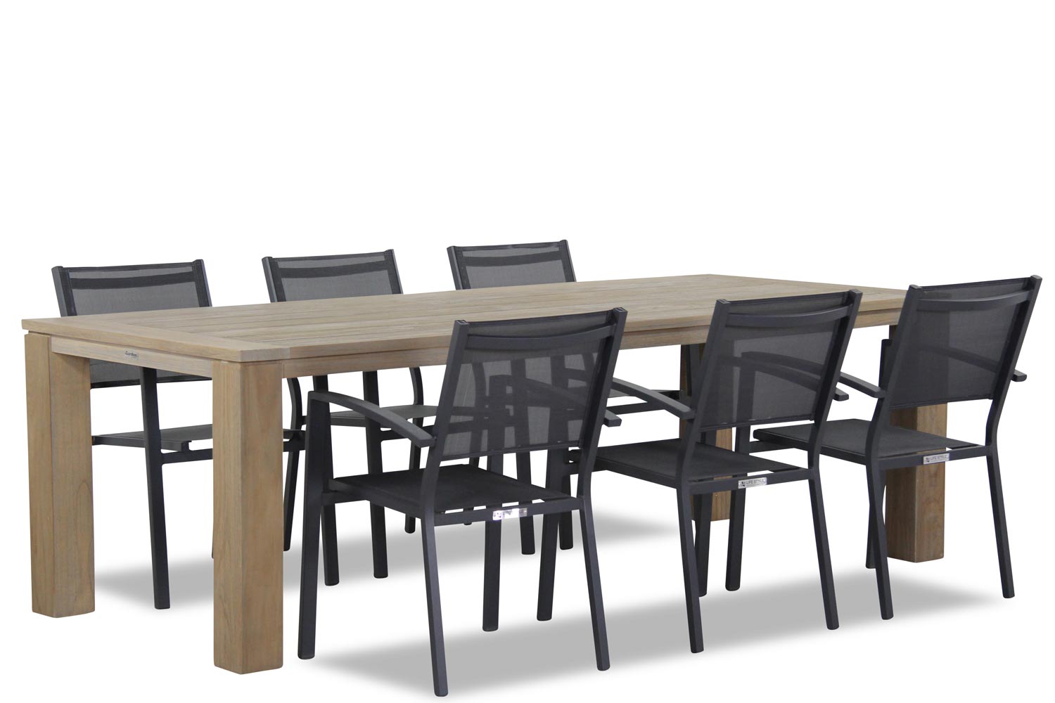 Lifestyle Amarilla/Brighton 240 cm dining tuinset 7-delig stapelbaar