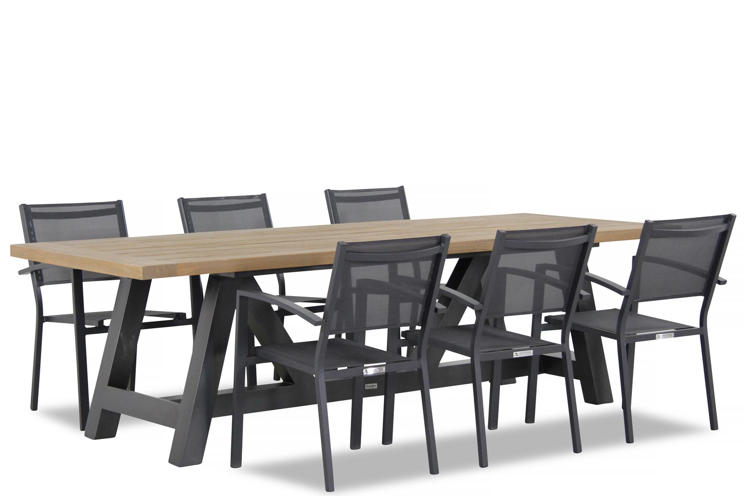 Lifestyle Amarilla/Trente 260 cm dining tuinset 7-delig stapelbaar