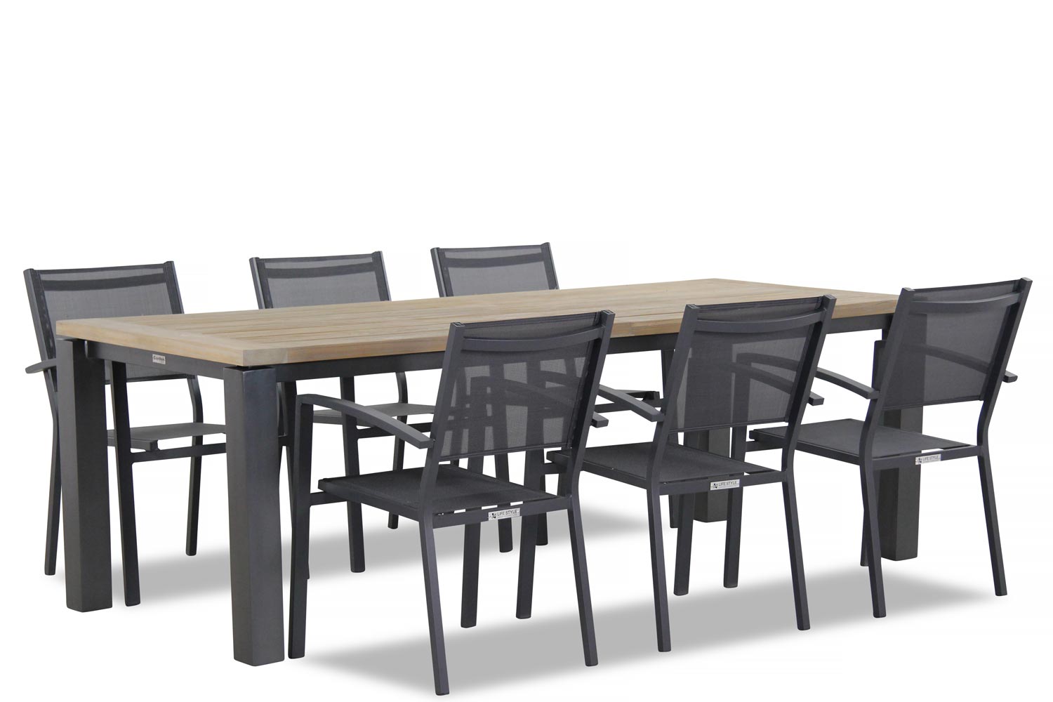 Lifestyle Amarilla/Veneto 230 cm dining tuinset 7-delig stapelbaar