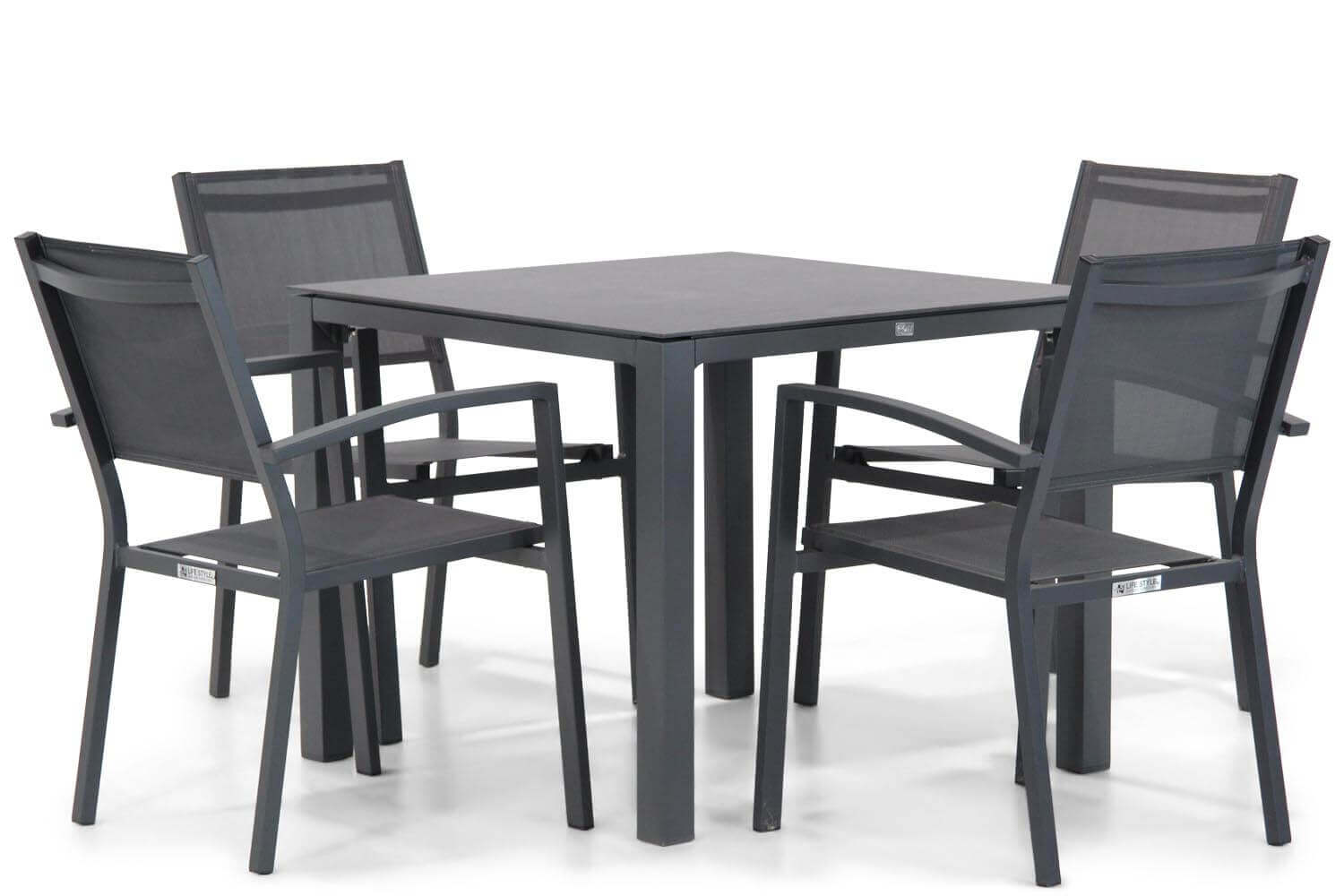 Lifestyle Amarilla/Pallazo 90 cm dining tuinset 5-delig