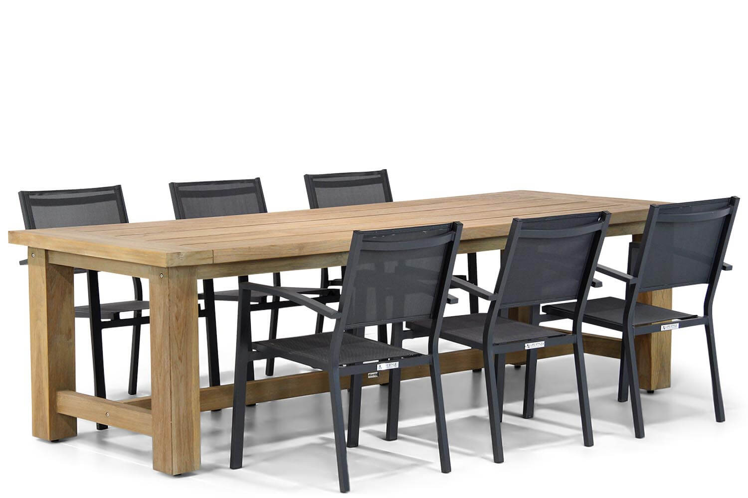 Lifestyle Amarilla/Fourmile 260 cm dining tuinset 7-delig stapelbaar