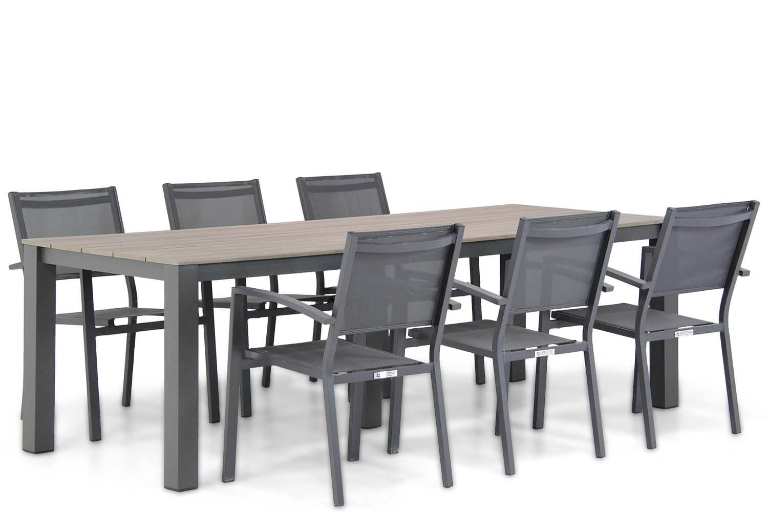 Lifestyle Amarilla/Valley 240 cm dining tuinset 7-delig