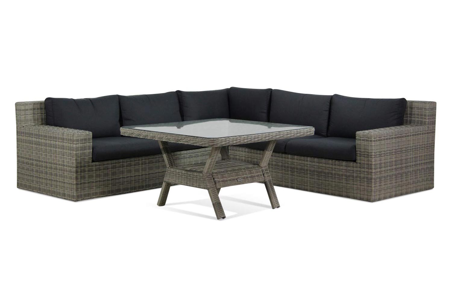 Garden Collections Amico/Napoli 123 cm dining loungeset 4-delig