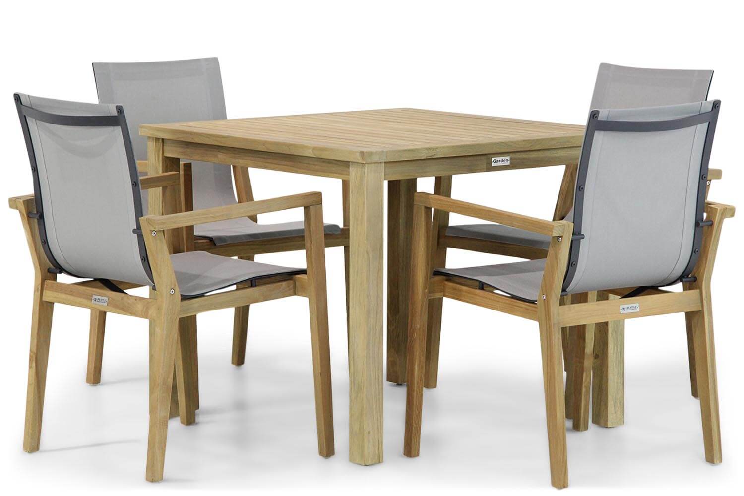 Lifestyle Atlanta/Bristol 90 cm dining tuinset 5-delig Lifestyle Atlanta/Bristol 90 cm dining tuinset 5-delig