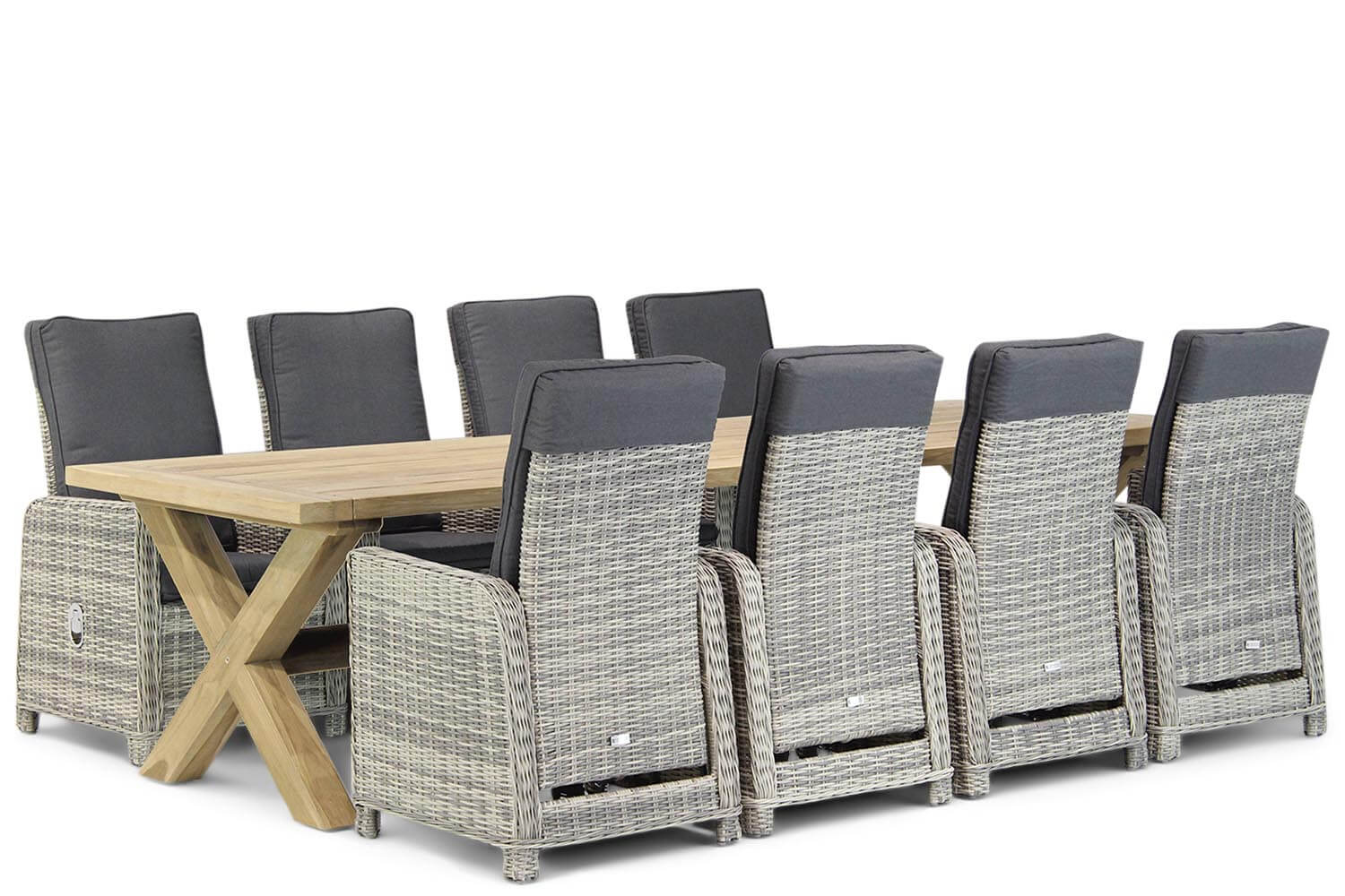 Garden Collections Bello/Oregon 300 cm dining tuinset 9-delig verstelbaar aanbieding