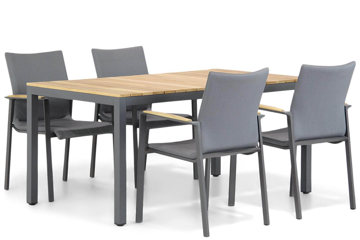 Lifestyle Brandon/Mazzarino 160 cm dining tuinset 5-delig