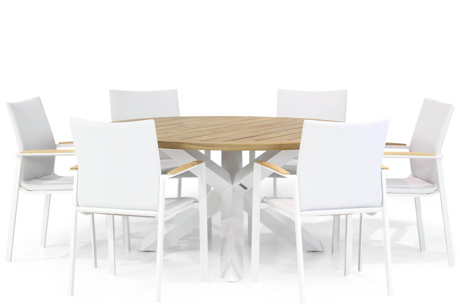 Lifestyle Brandon/Wellington 160 cm rond dining tuinset 7-delig