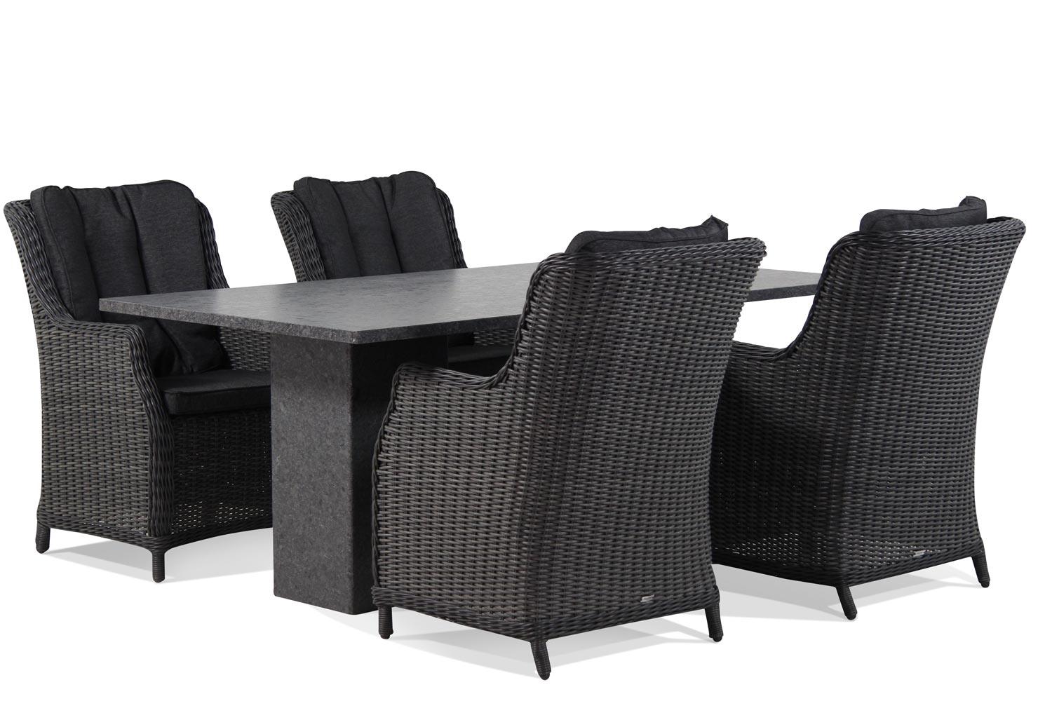 Garden Collections Buckingham/Graniet 180 cm dining tuinset 5-delig Garden Collections Buckingham/Graniet 180 cm dining tuinset 5-delig