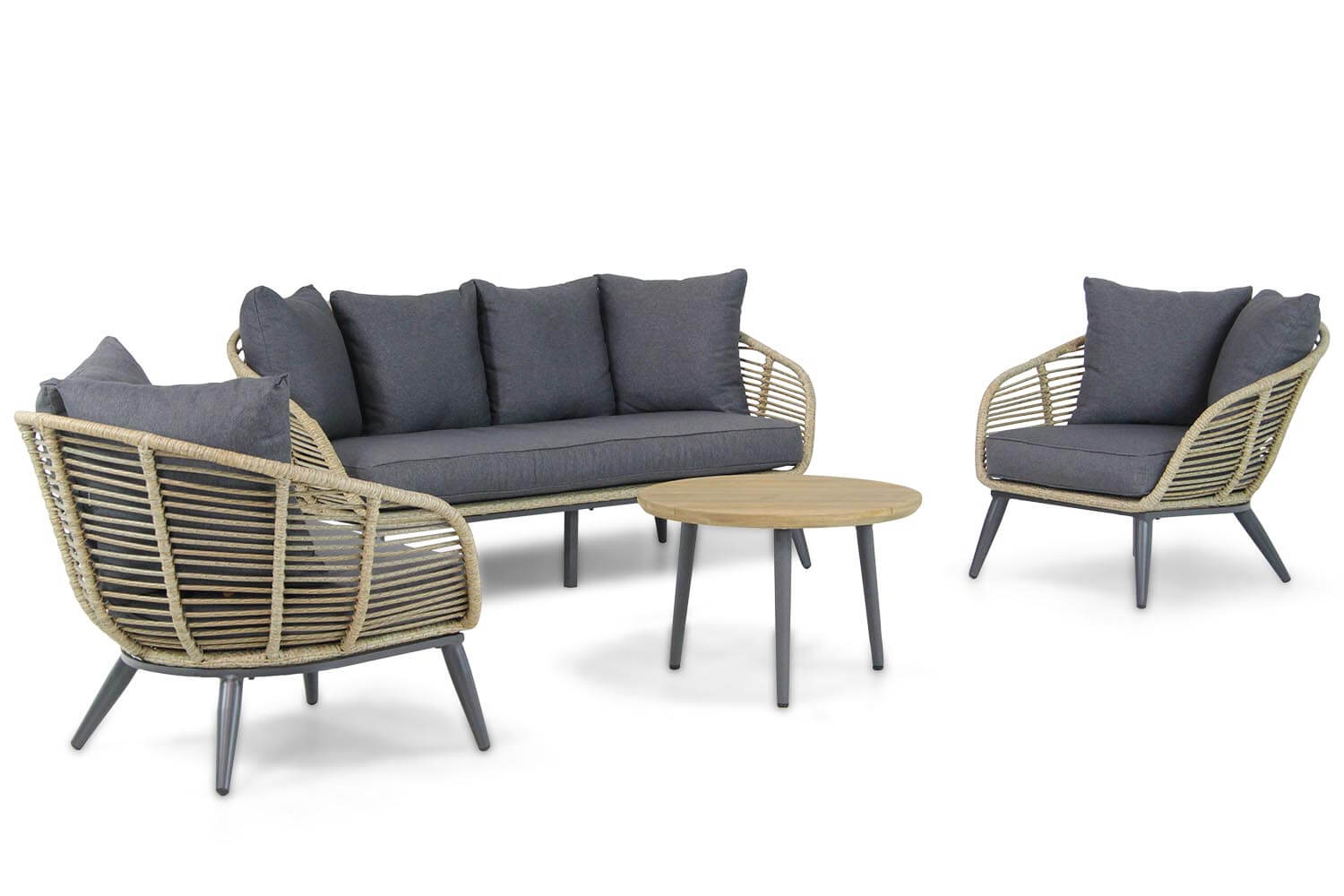 Coco Leonardo/Montana stoel-bank loungeset 4-delig