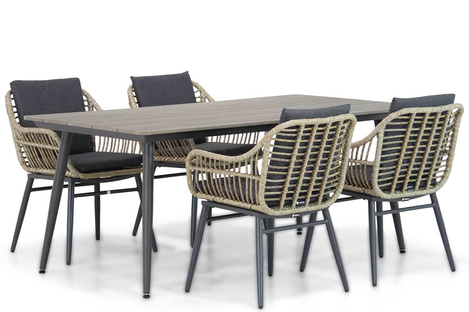 Coco Leonardo-Matale 180 cm dining tuinset 5-delig