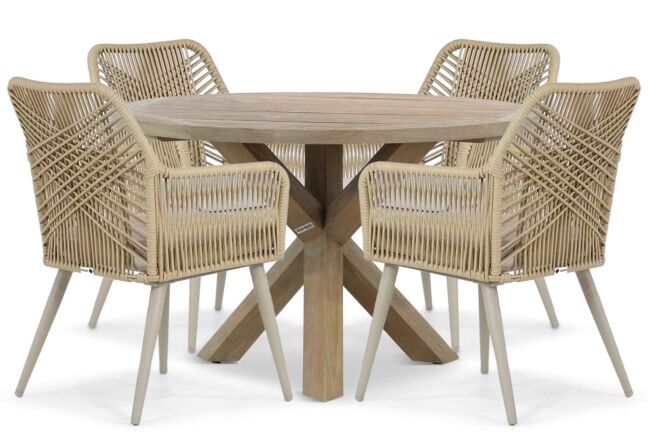 Coco Vedra/Sand City 120 cm dining tuinset 5-delig