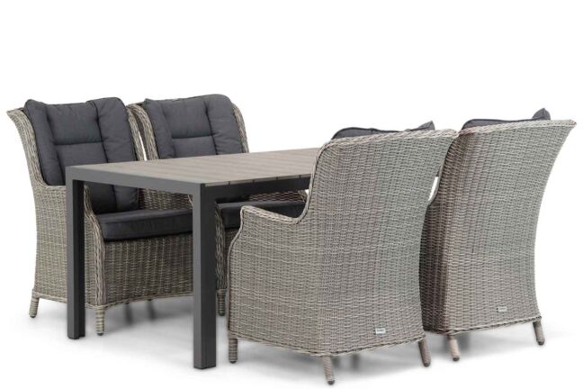 Garden Collections Aberdeen/Young 155 cm dining tuinset 5-delig