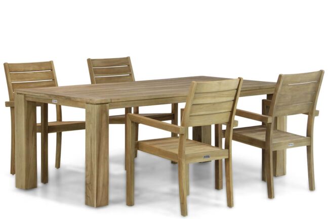 Garden Collections Liverpool/Brighton 200 cm dining tuinset 5-delig