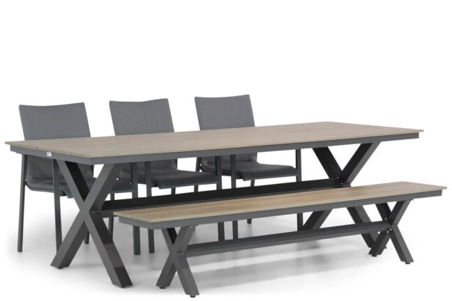 Lifestyle Rome/Forest 240 cm dining tuinset 5-delig