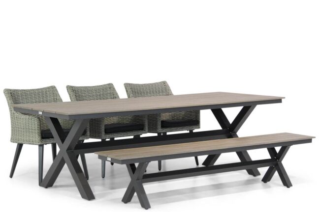 Garden Collections Milton/Forest 240 cm dining tuinset 5-delig
