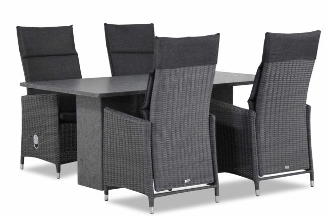 Garden Collections Madera/Graniet 180 cm dining tuinset 5-delig