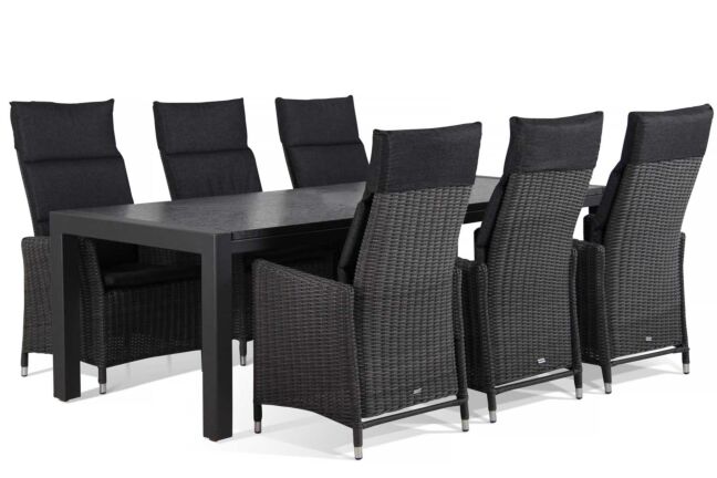 Garden Collections Madera/Edmonton 240 cm dining tuinset 7-delig