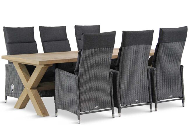 Garden Collections Madera/Oregon 240 cm dining tuinset 7-delig