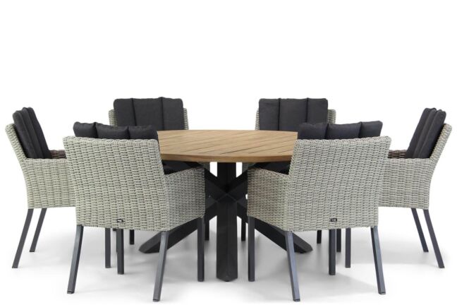 Garden Collections Oxbow/Rockville 160 cm dining tuinset 7-delig