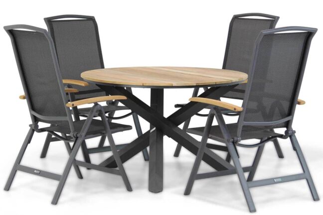 Lifestyle Rosello/Fabriano 125 cm dining tuinset 5-delig