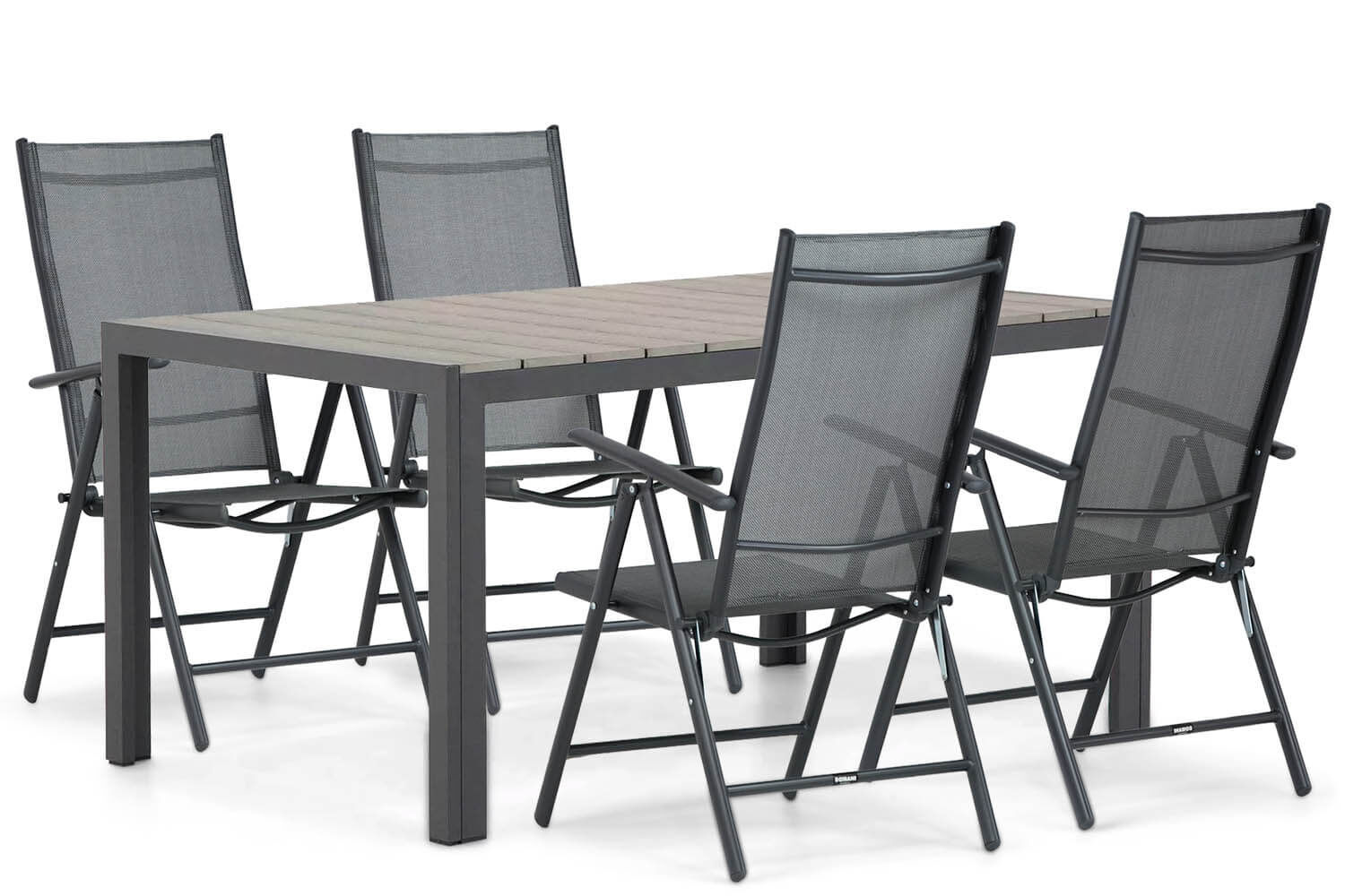 Domani Carino/Young 155 cm dining tuinset 5-delig