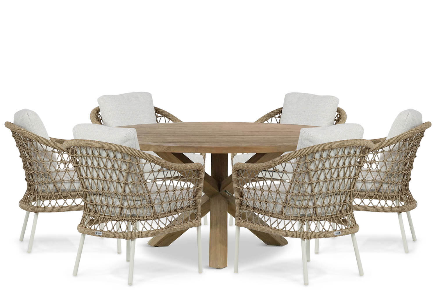 Coco Bali/Sand City 160 cm dining tuinset 7-delig