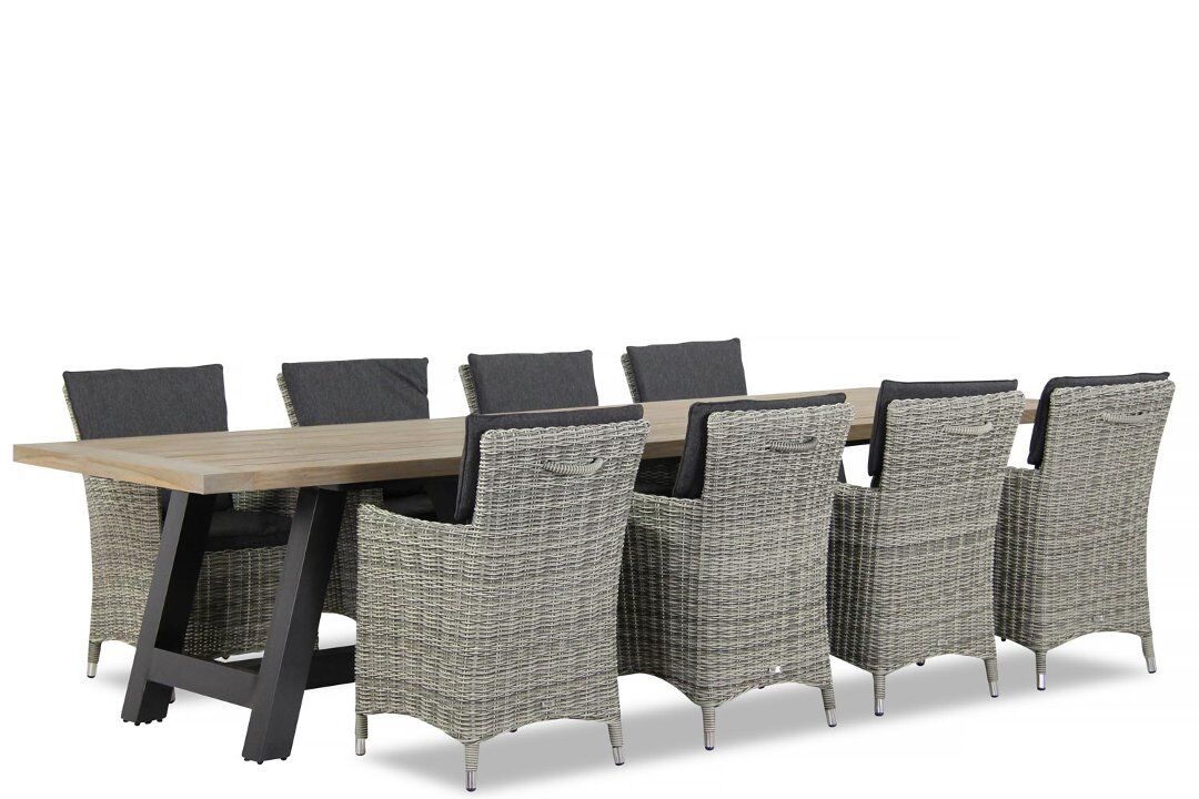 Garden Collections Springfield/Trente 330 cm dining tuinset 9-delig