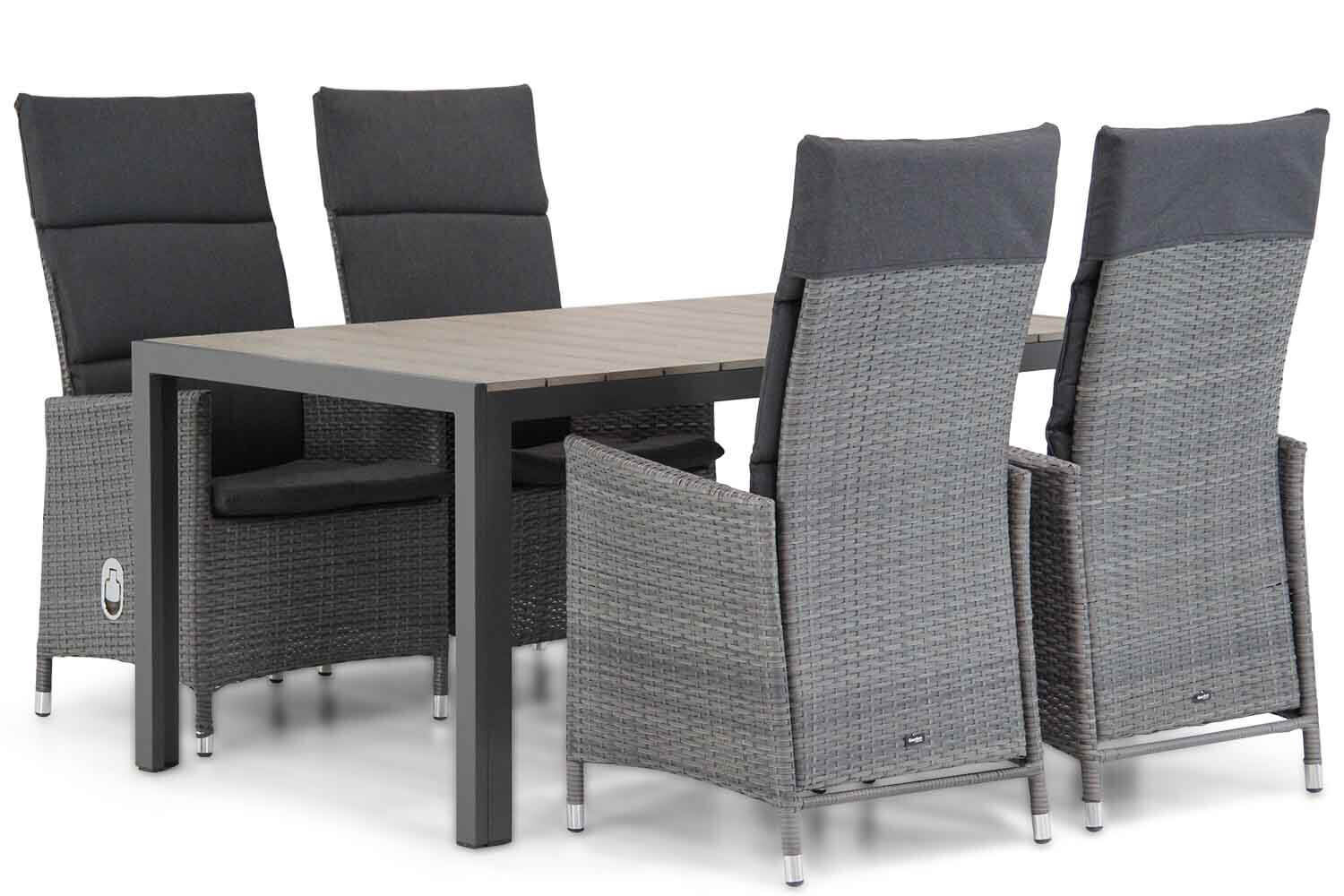 Garden Collections Denver/Young 155 cm dining tuinset 5-delig