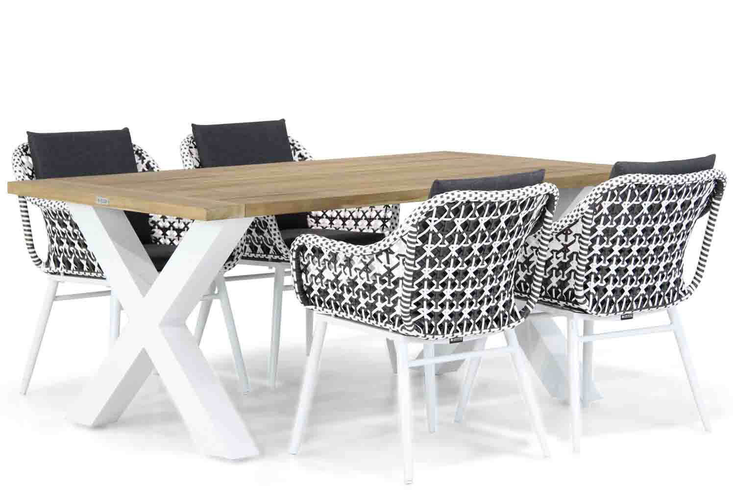 Lifestyle Dolphin/Cardiff 180 cm dining tuinset 5-delig
