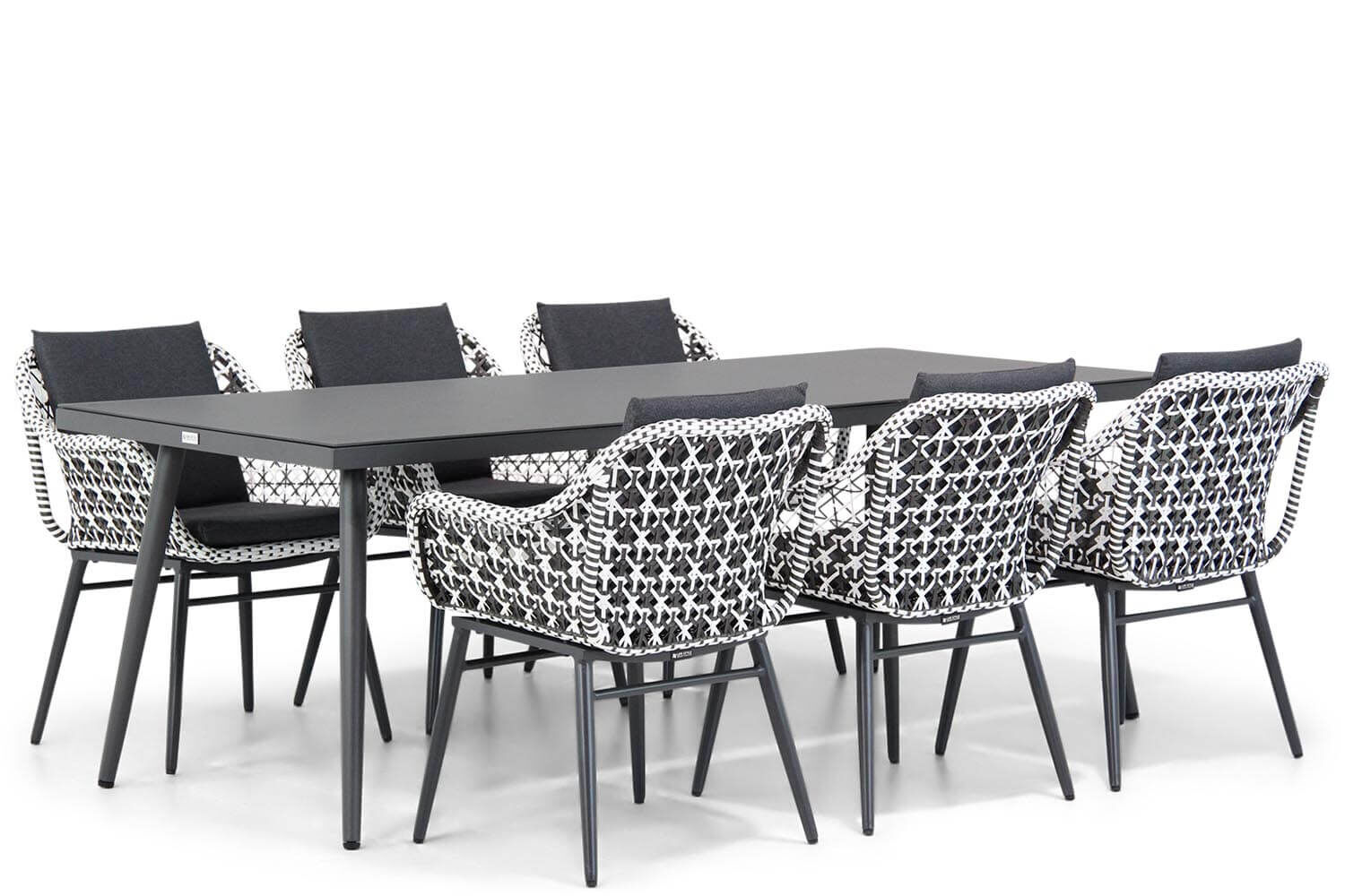 Lifestyle Dolphin/Valencia 220 cm dining tuinset 7-delig