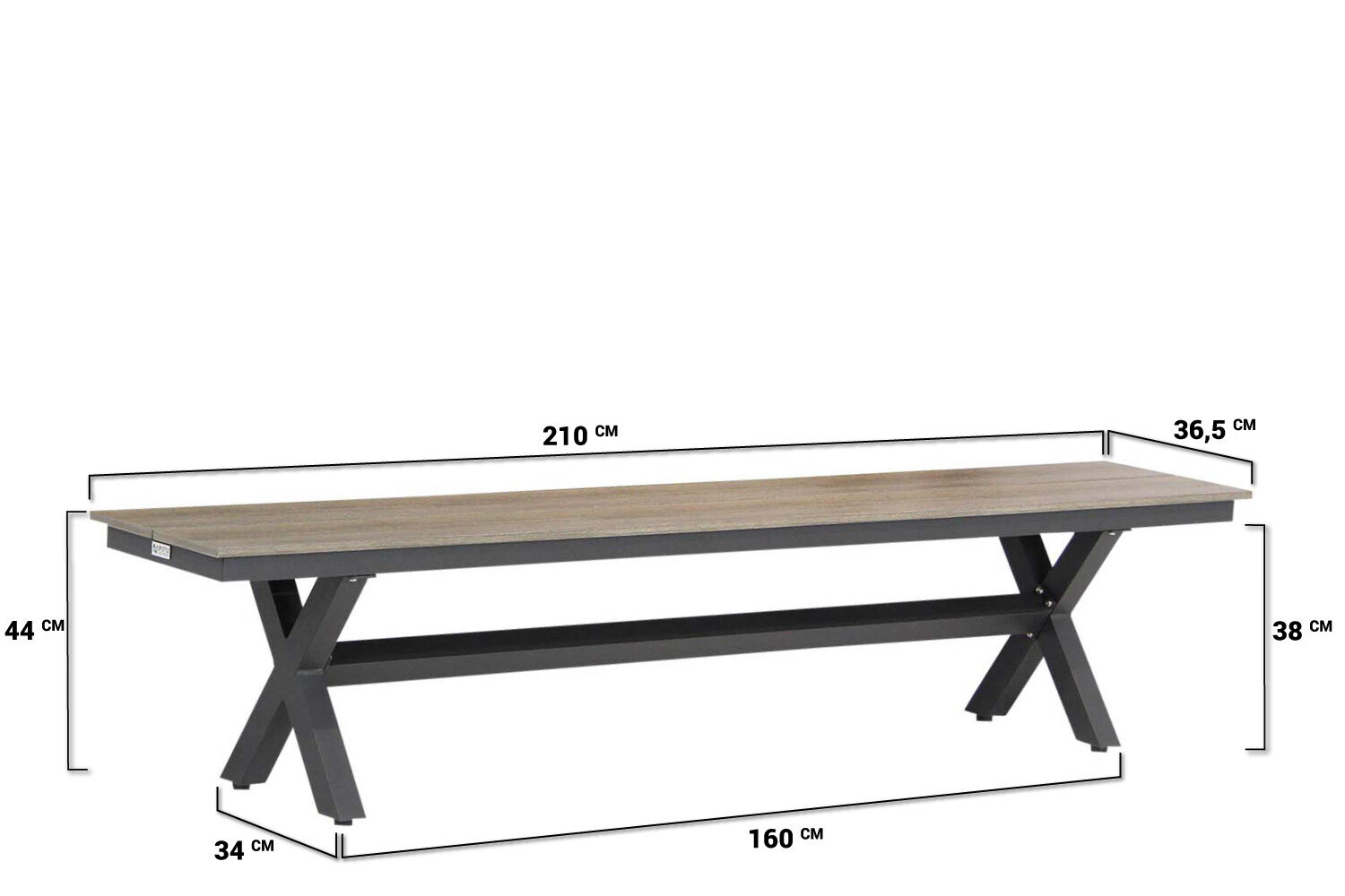 Lifestyle Forest/Forest 240 cm dining tuinset 3-delig