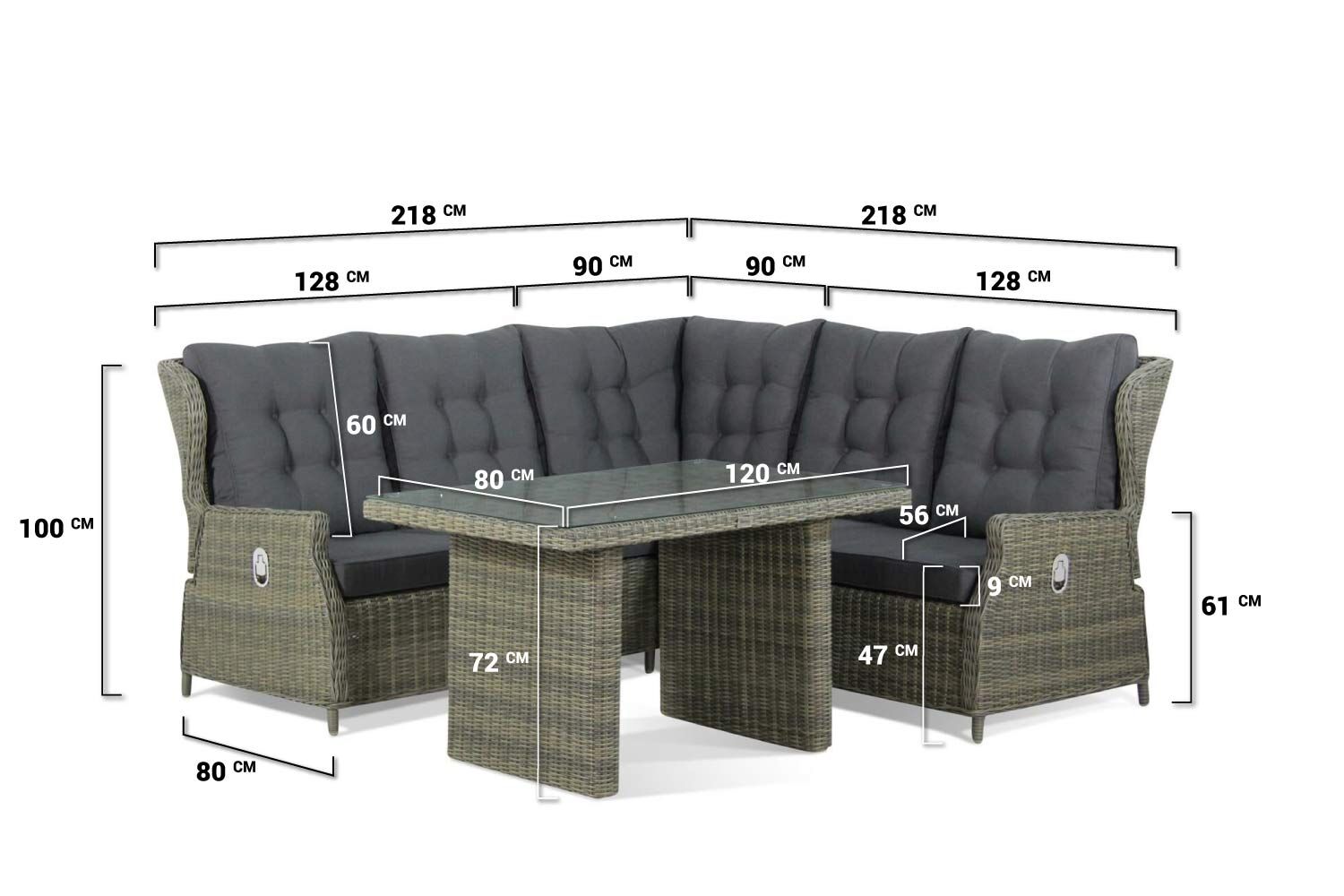 Garden Collections Royalty loungeset 4-delig