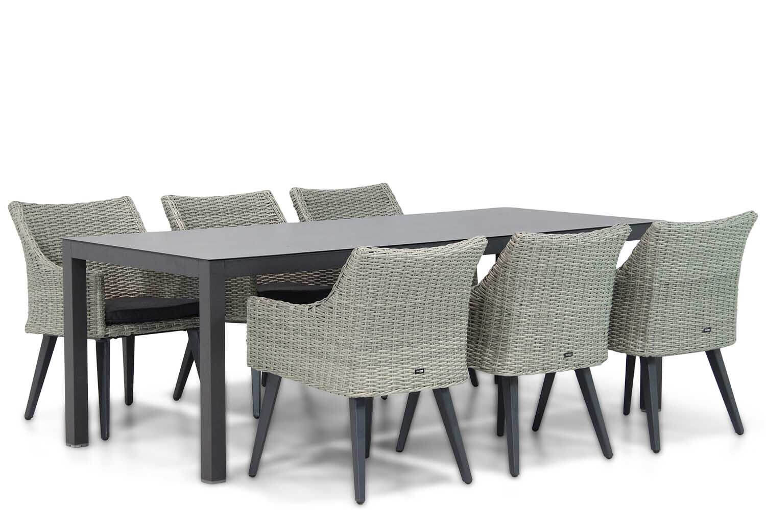 Garden Collections Milton/Madras 220 cm dining tuinset 7-delig