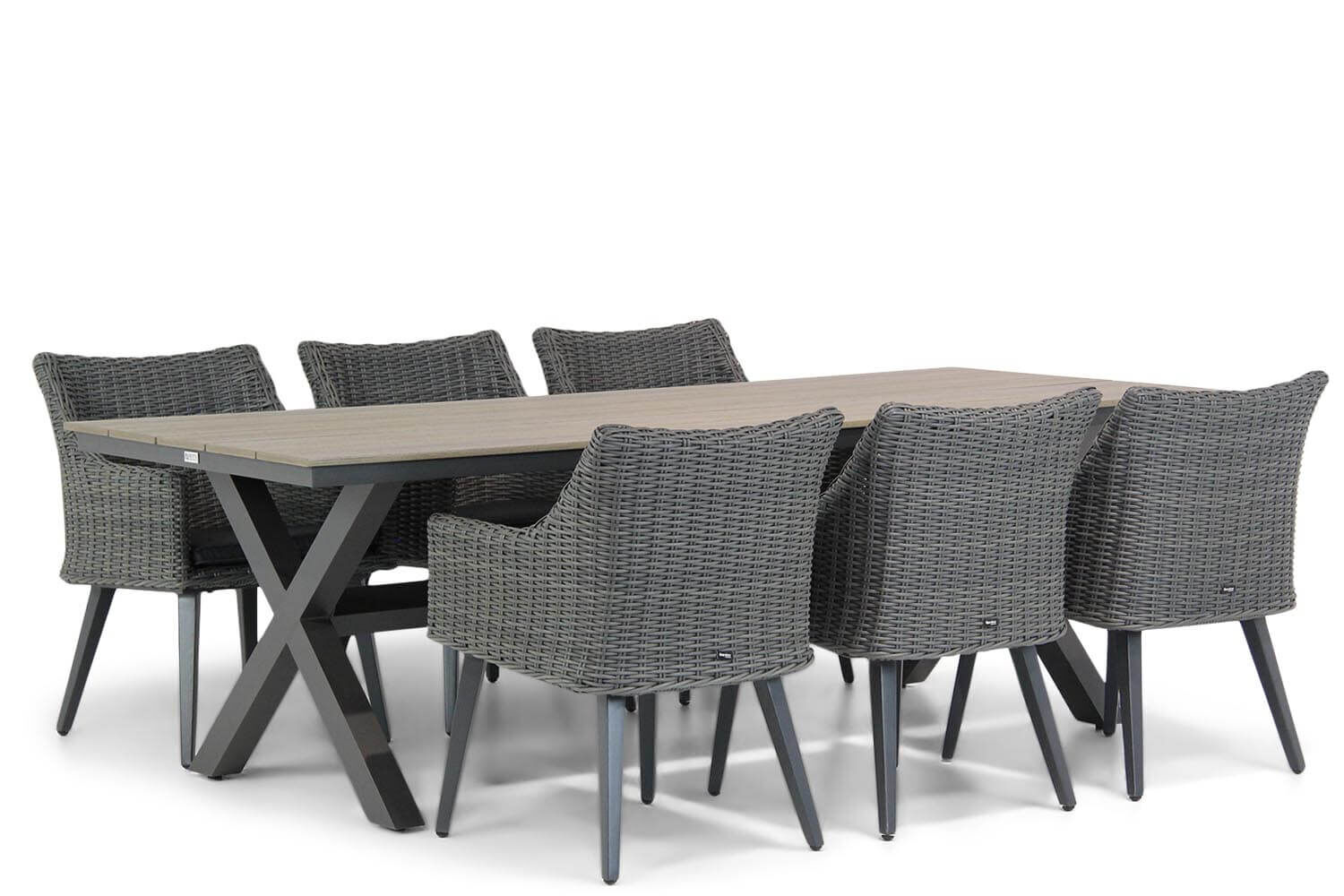 Garden Collections Milton/Forest 240 cm dining tuinset 7-delig