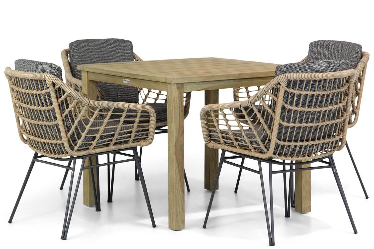 4 Seasons Outdoor Cottage/Weston 90 cm dining tuinset 5-delig