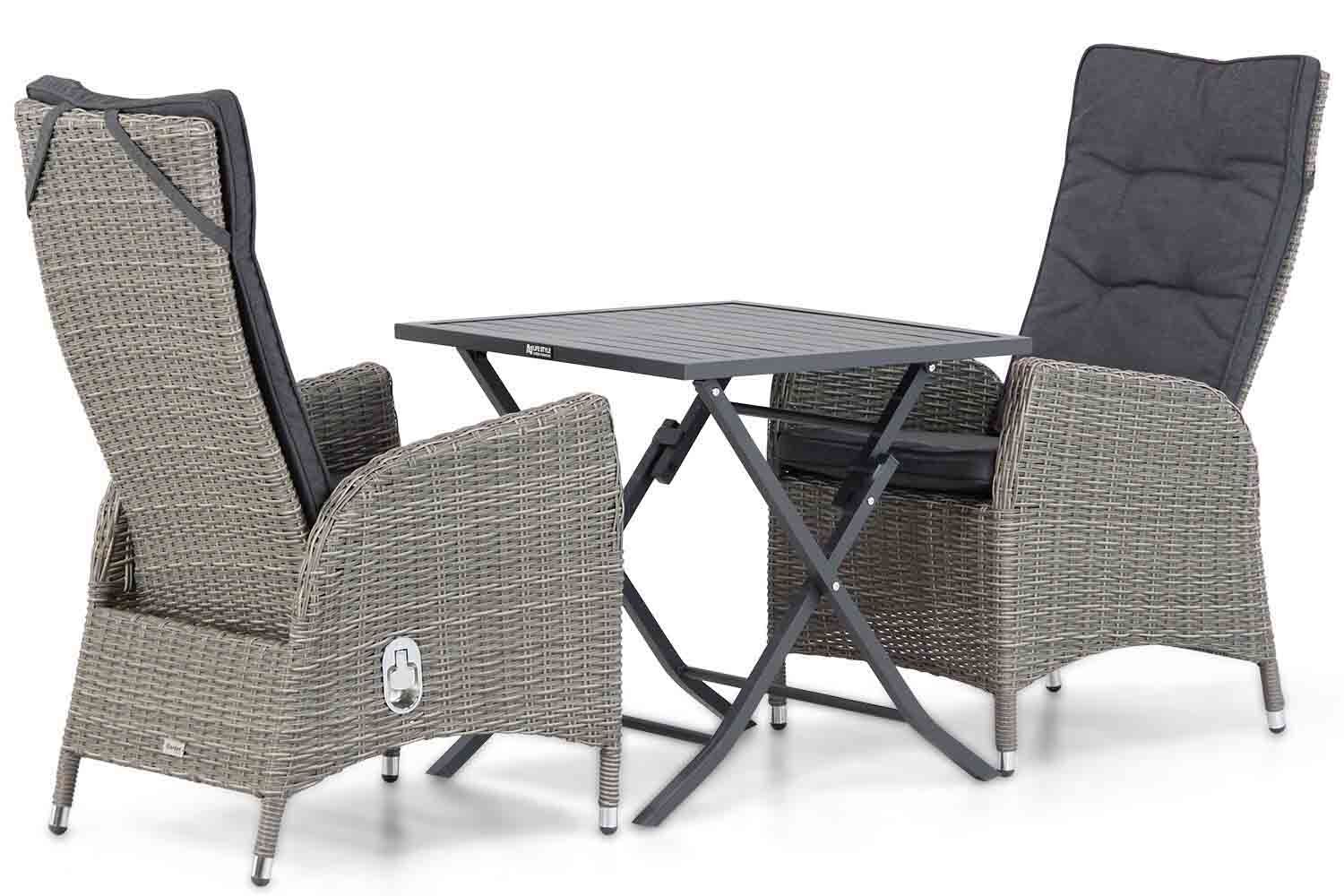 Garden Collections Lincoln/Nicola 70 cm dining tuinset 3-delig