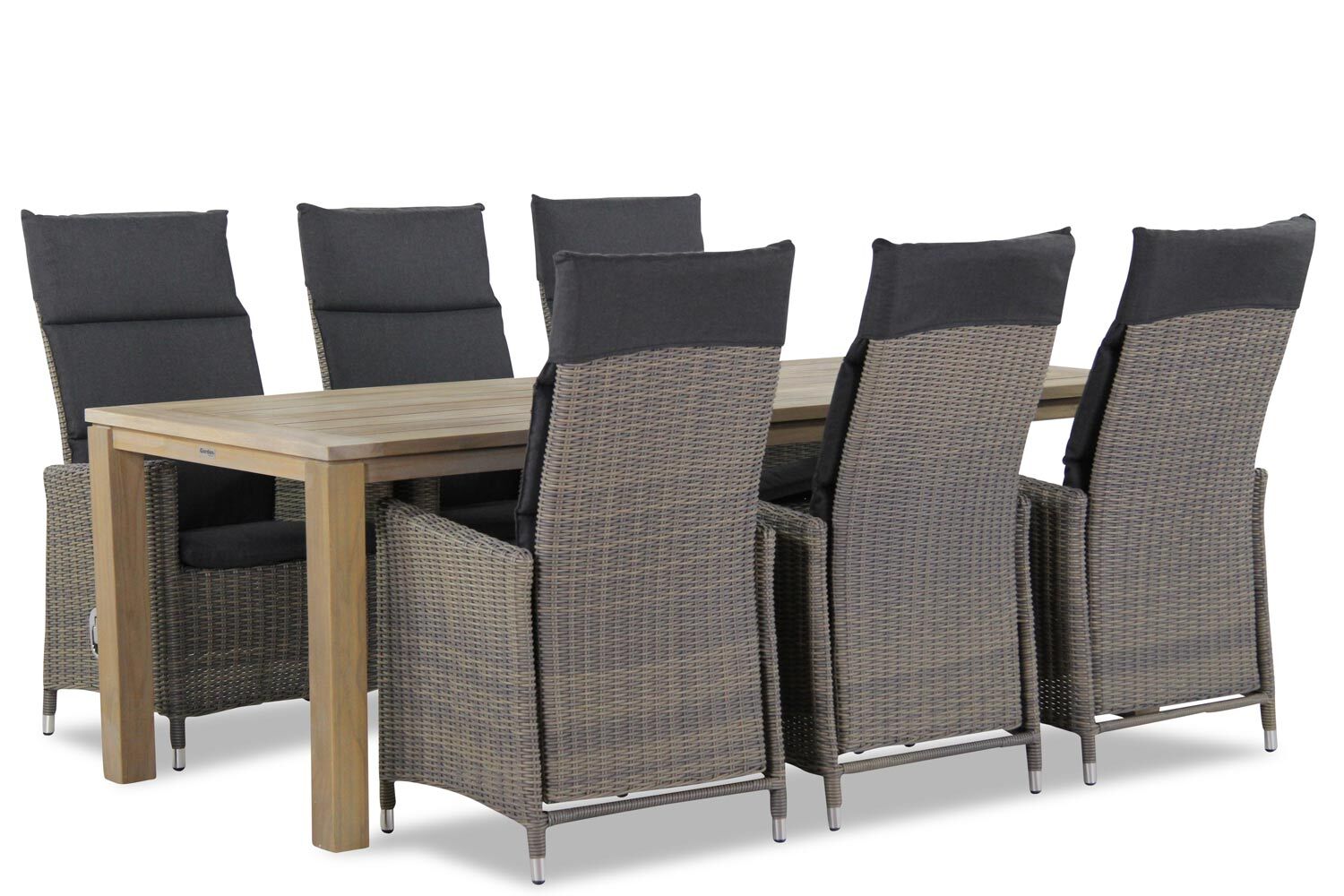 Garden Collections Madera/Bristol 220 cm dining tuinset 7-delig
