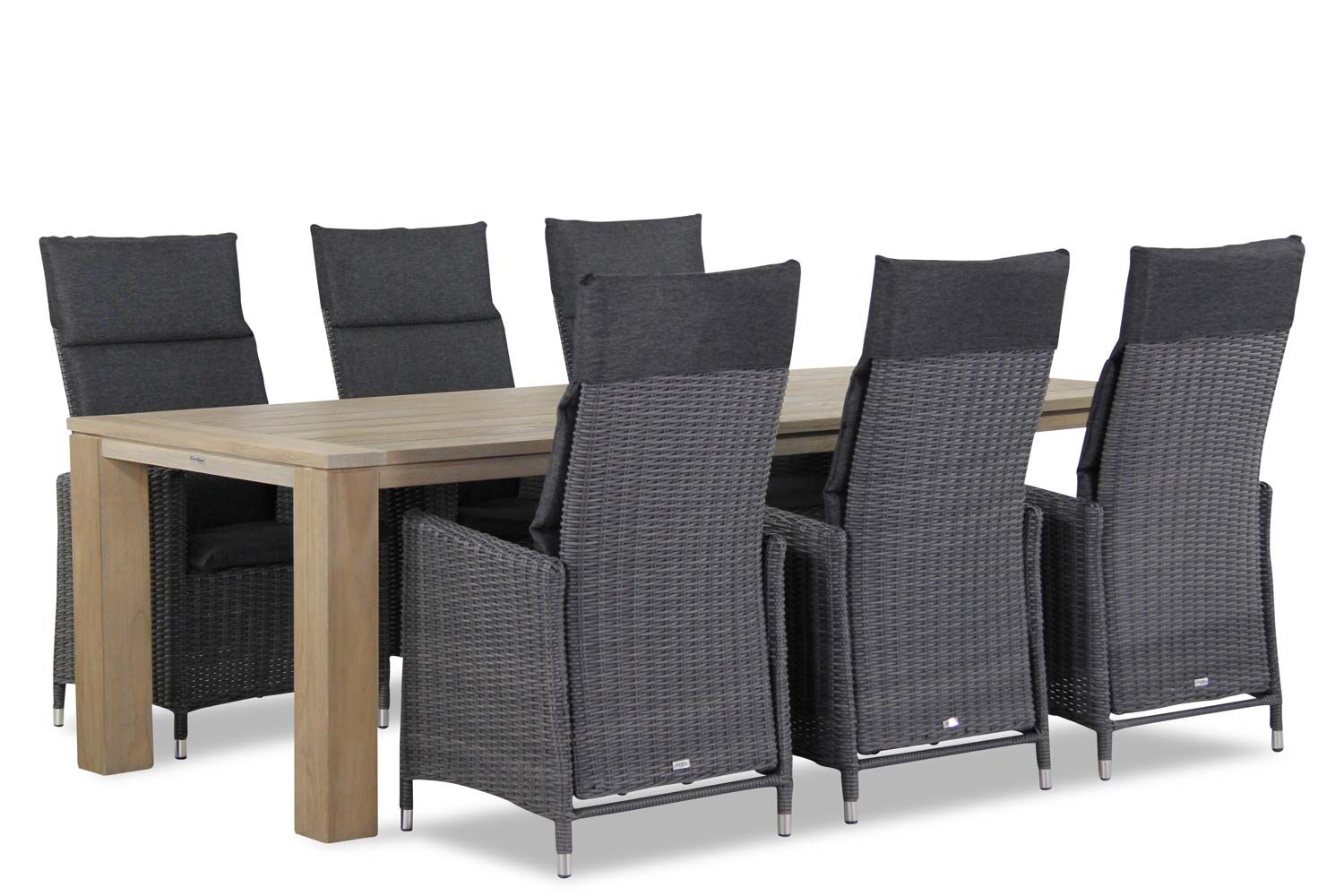 Garden Collections Madera/Brighton 240 cm dining tuinset 7-delig