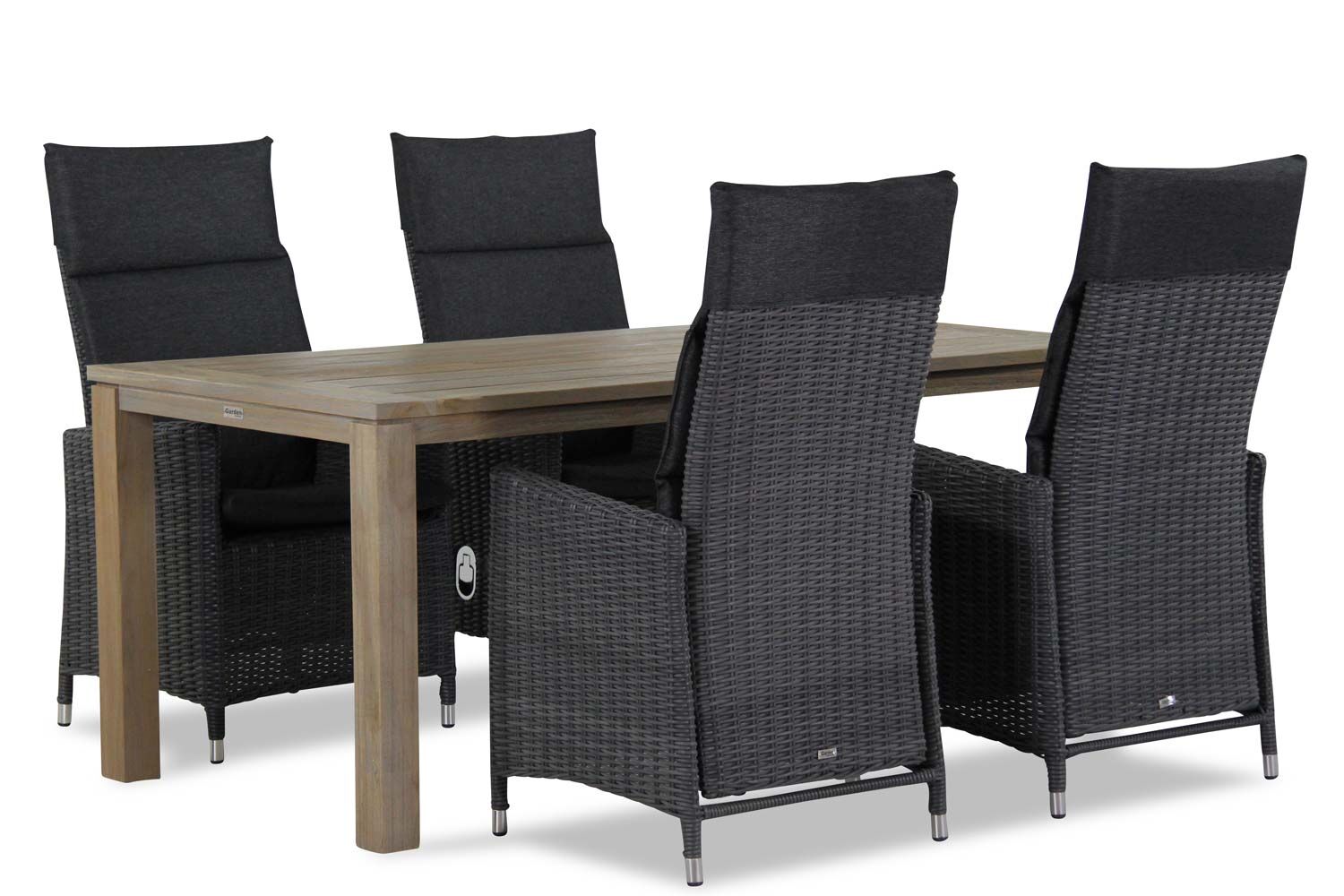 Garden Collections Madera/Bristol 180 cm dining tuinset 5-delig