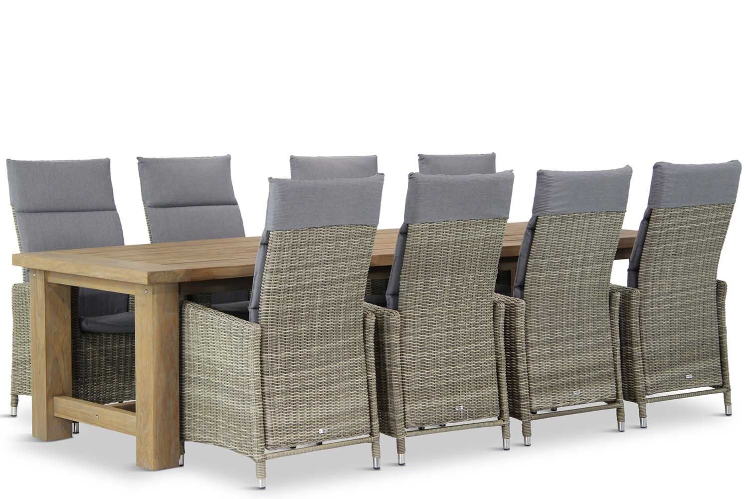 Garden Collections Madera/ Fourmile 300 cm dining tuinset 9-delig