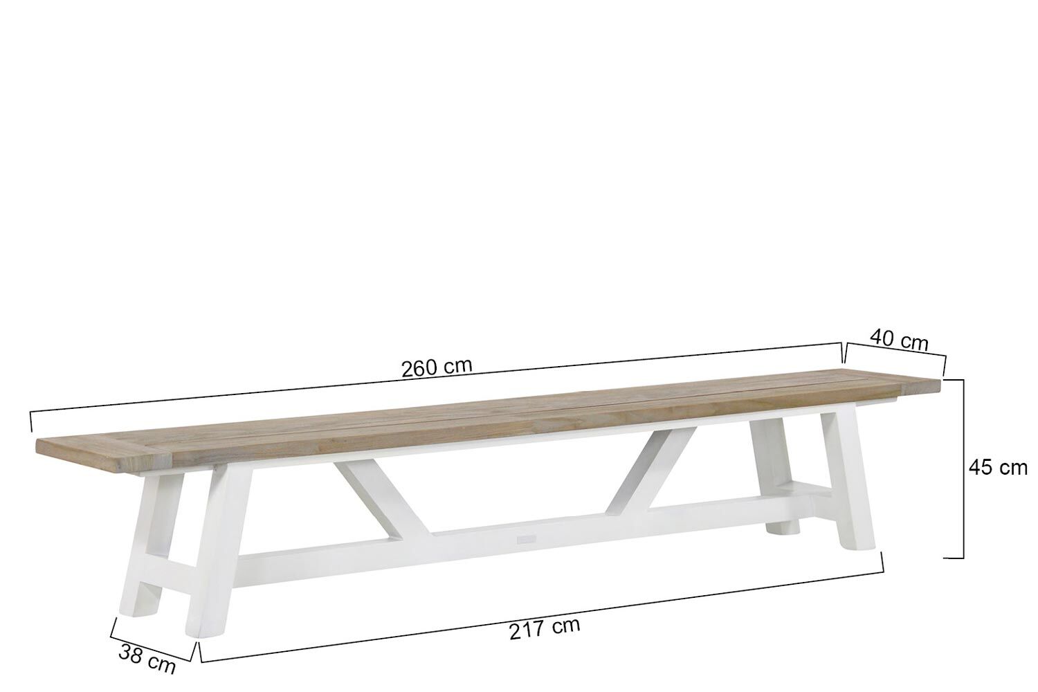 Lifestyle Dolphin/Florence 260 cm picknick tuinset 5-delig