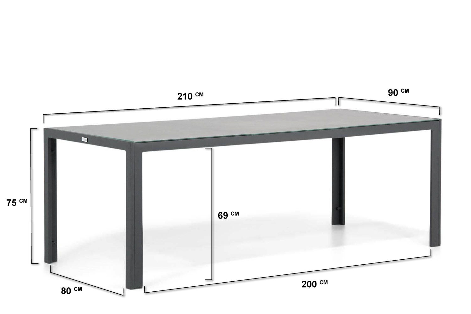 Lifestyle Ultimate/Varano 210 cm dining tuinset 7-delig